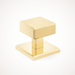 Digbeth | Ridged Cabinet Knob with Backplate