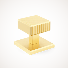 Digbeth | Ridged Cabinet Knob with Backplate