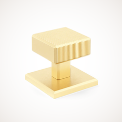 Digbeth | Ridged Cabinet Knob with Backplate