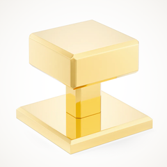 Digbeth | Plain Cabinet Knob with Backplate