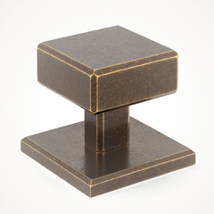 Digbeth | Plain Cabinet Knob with Backplate