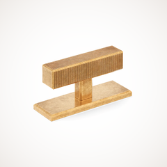 Digbeth | Ridged T-Bar Handle with Backplate
