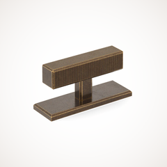 Digbeth | Ridged T-Bar Handle with Backplate