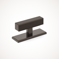 Digbeth | Ridged T-Bar Handle with Backplate