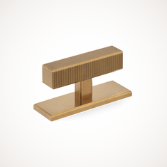 Digbeth | Ridged T-Bar Handle with Backplate