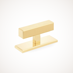 Digbeth | Ridged T-Bar Handle with Backplate
