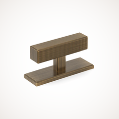 Digbeth | Ridged T-Bar Handle with Backplate