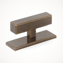 Digbeth | Plain T-Bar Handle with Backplate