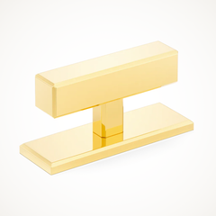 Digbeth | Plain T-Bar Handle with Backplate