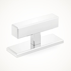 Digbeth | Plain T-Bar Handle with Backplate