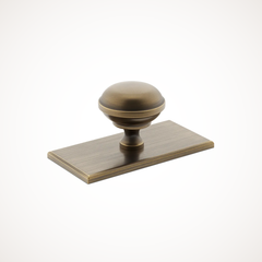 Queslett | Cabinet Knob with Rectangular Backplate
