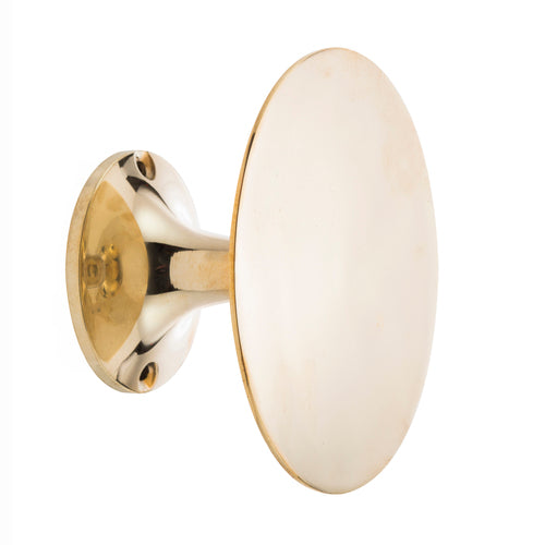 Button Wall Hook, Brass & Silver