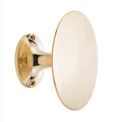 Button Wall Hook, Brass & Silver