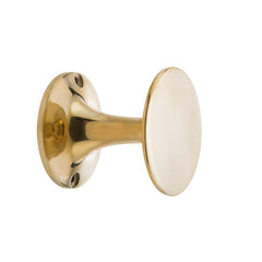 Button Wall Hook, Brass & Silver