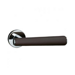 Kawajun - Solid Door Leverset with Leather Handle MNC