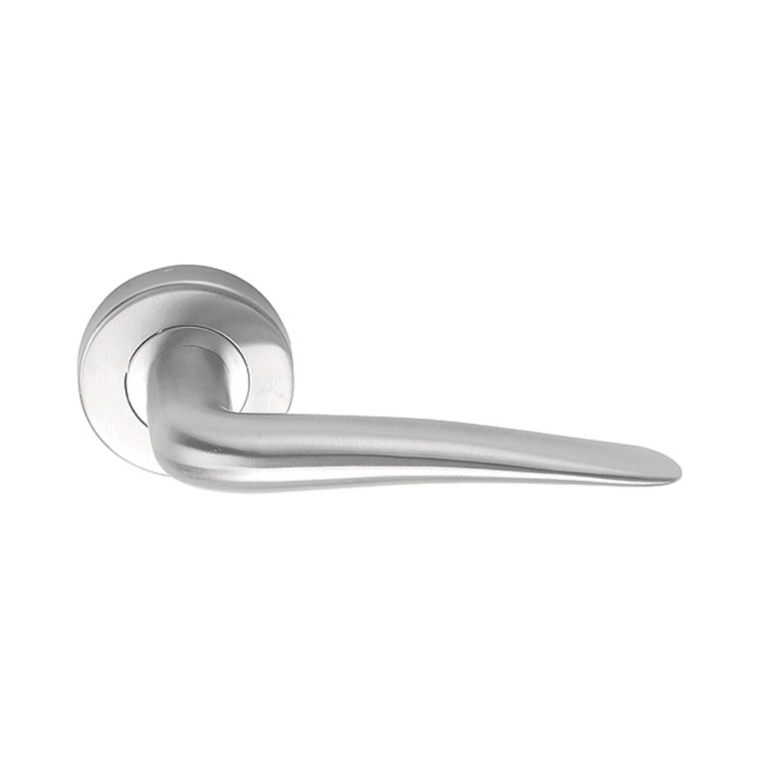 Formani BASICS - LB20 Solid Spring Door Lever Handle on Rose