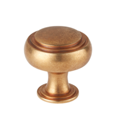 Carlton Solid Brass Round Cabinet Knob