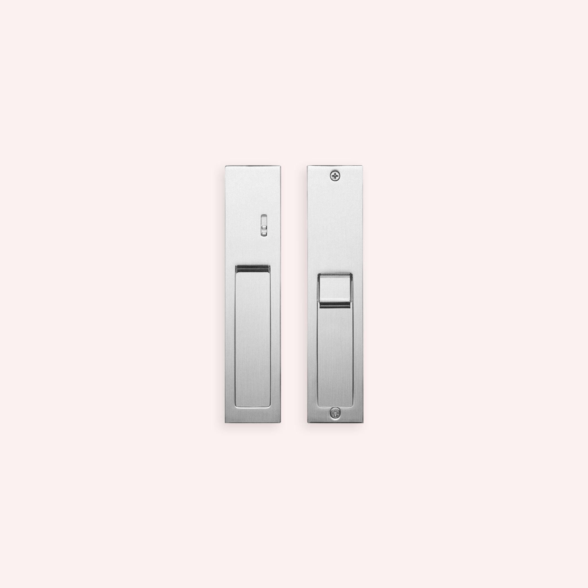 Kawajun KV-07 Recessed Door Pull with Privacy Lock