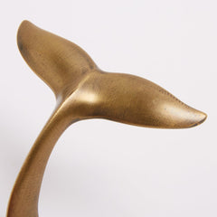 Whale Tail Solid Brass Wall Hook