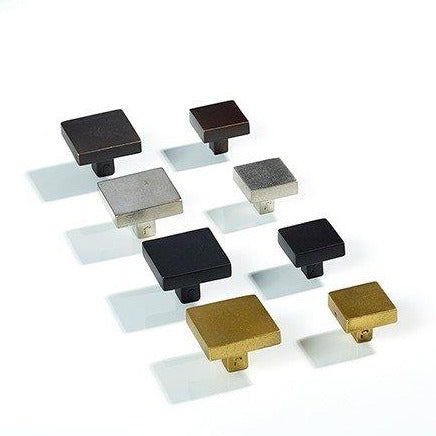 Carre Solid Brass Square Cabinet Knob