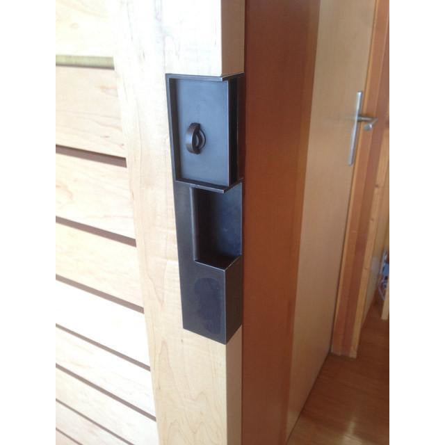 Tom Kundig No Peek Privacy Sliding Door Pull Spark & Burnish