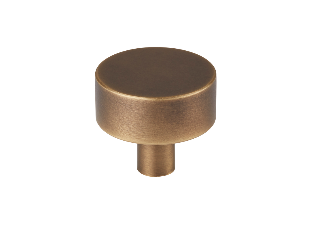 Mix3 Solid Brass Plain Cabinet Knob