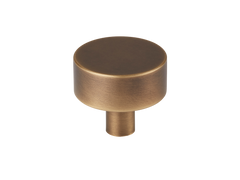 Mix3 Solid Brass Plain Cabinet Knob