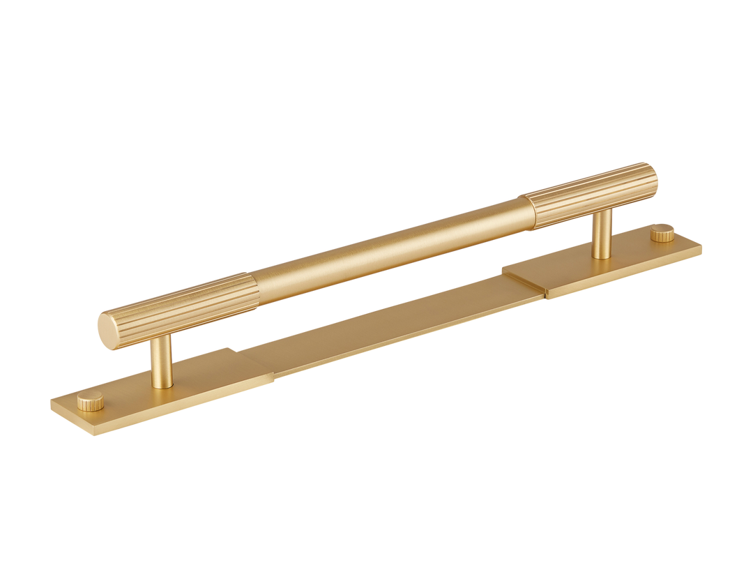 Mix2 Straight Knurled Handle with Back Plate