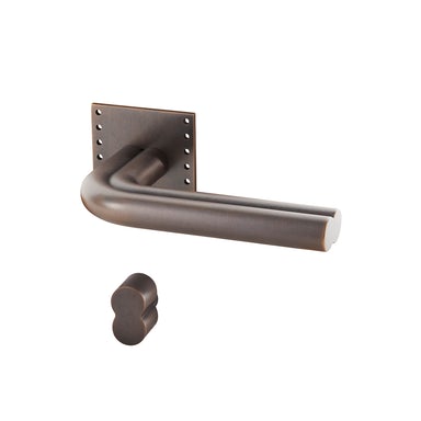 Stardust - Smooth Lever Handle on Rose