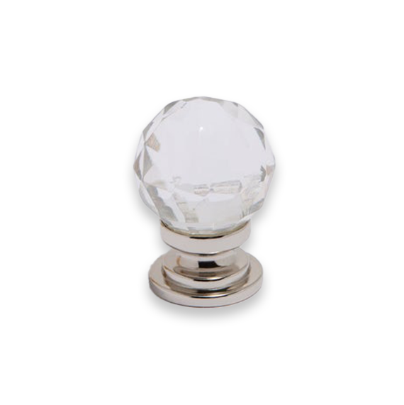 Glass Cabinet Knob - Faceted