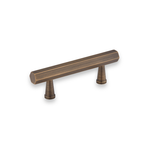 Crossways Solid Brass Cabinet Handle / Drawer Pull