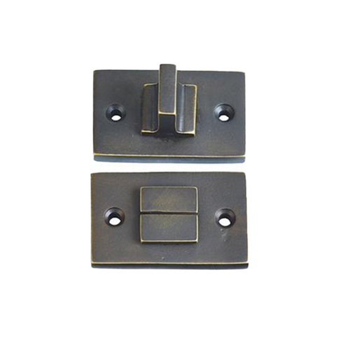 Rectangular Solid Brass Privacy turn