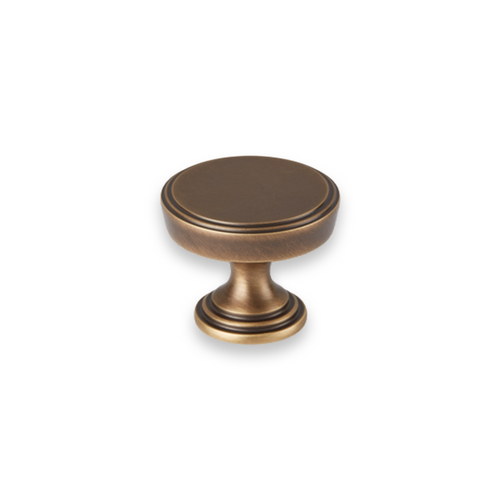 Lincoln Solid Brass Round Cabinet Knob