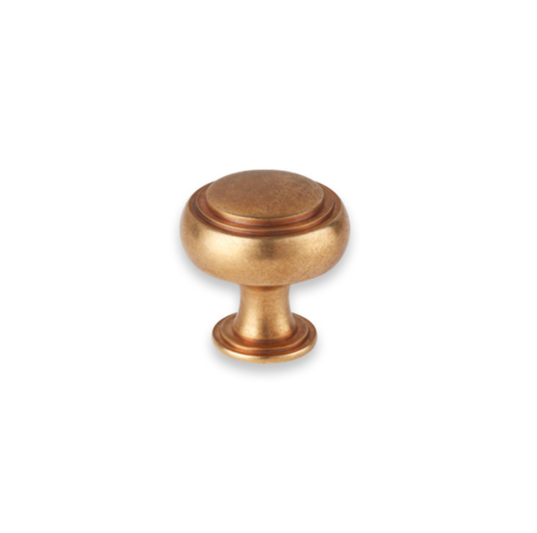 Carlton Solid Brass Round Cabinet Knob