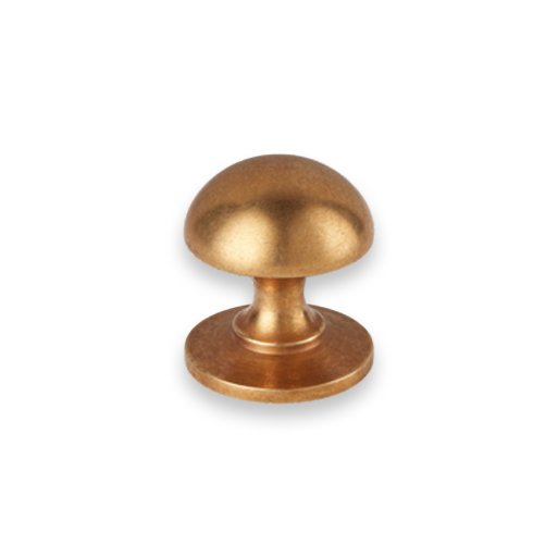 Cotswold Solid Brass Mushroom Cabinet Knob