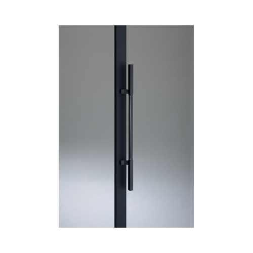 Kawajun- AT1042 Satin and Mirror Black Door Pull Handle L750mm