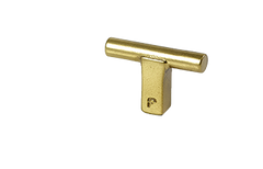 Core Solid Brass T-Bar Cabinet Knob