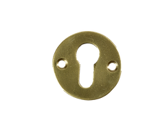 Round Solid Brass Euro Escutcheon Solid Brass